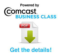 Powered by Comcast Business Class. Download the flier