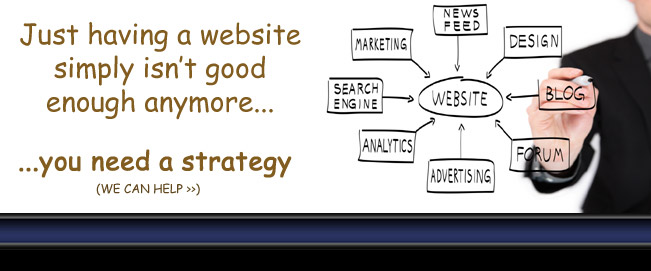 Just having a website simply isn't good enough anymore...  ...you need a strategy. 