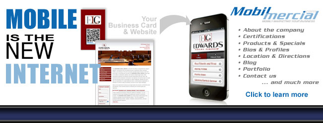 Mobile is the NEW Internet! Direct your business card and trational website to your mobile site for your mobile audience.