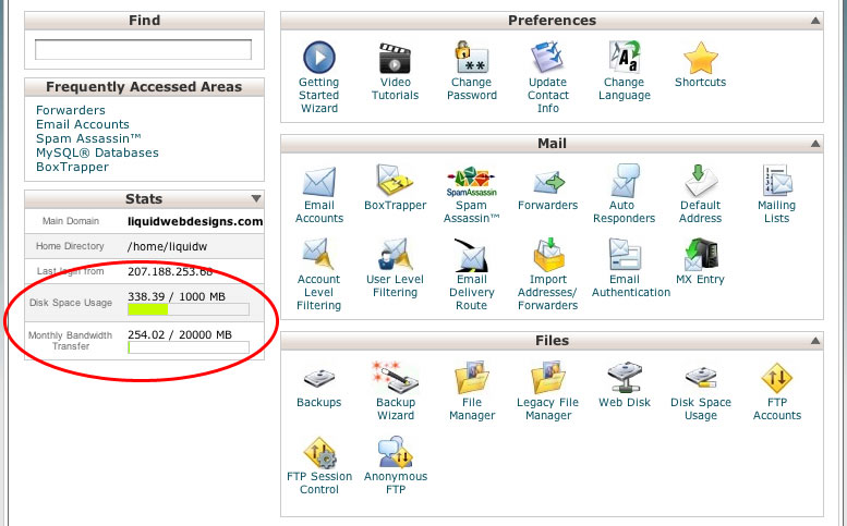 Disk Space And Bandwidth